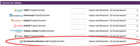 VacationHomeRentals.com Auto-Responder