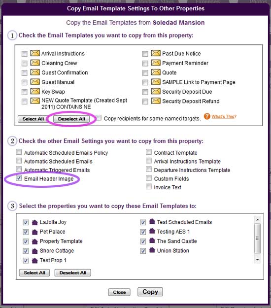 Copy Custom Email Header Banners Window