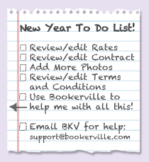 Bookerville's New Year to do list