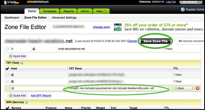SPF Records GoDaddy Save Zone File SPF Records GoDaddy Save Zone File